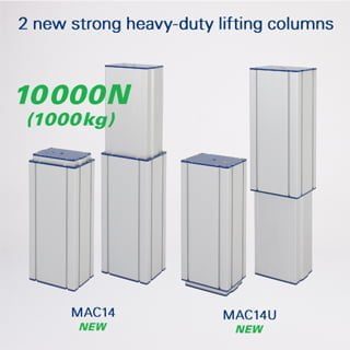 2 new Heavy-duty lifting columns MAC14/14U