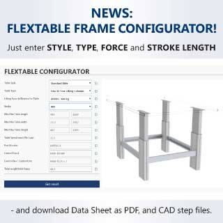 NEW 3D CONFIGURATOR FOR FLEXTABLE FRAMES